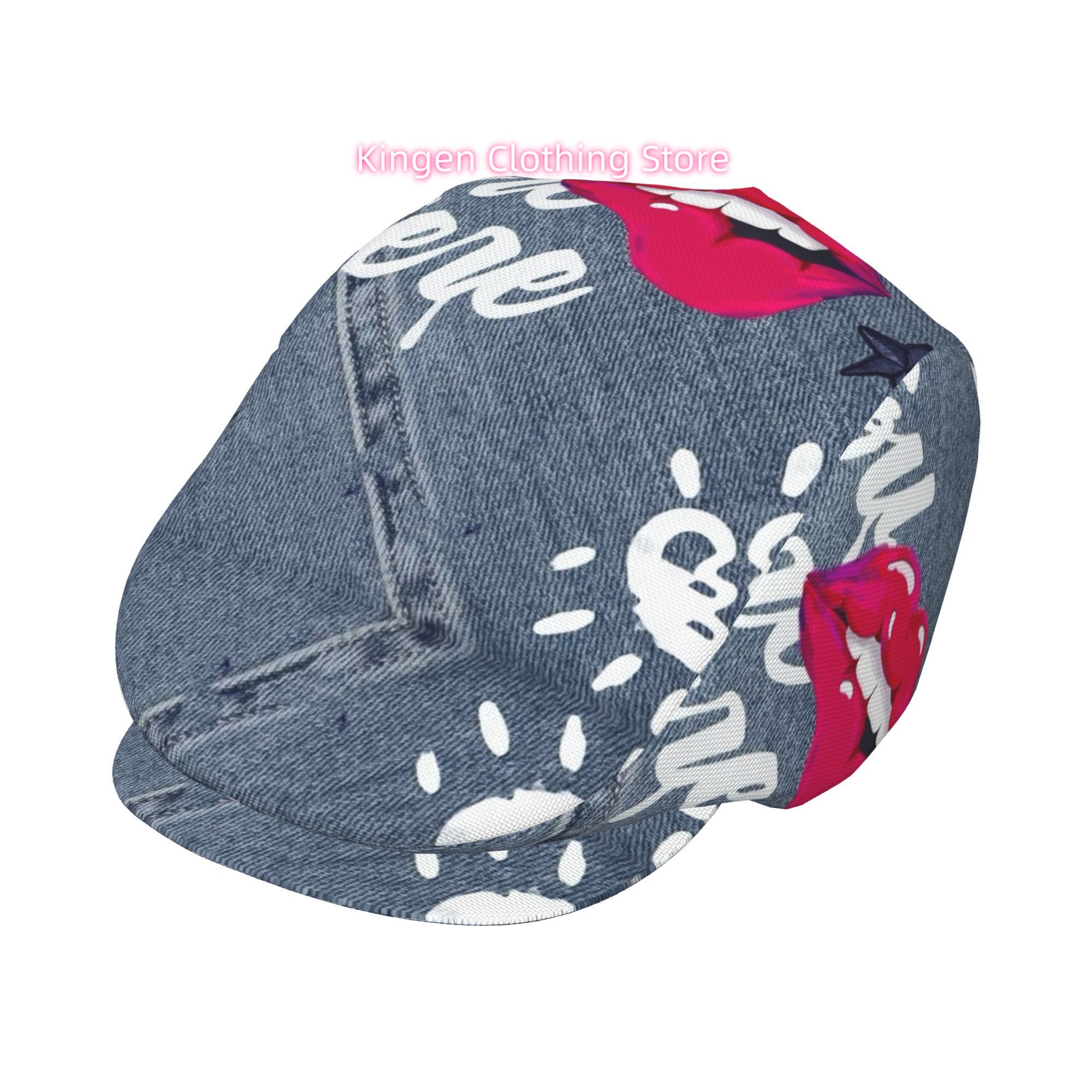 Newsboy Cap Ivy - 1 шт. Берет с принтом красных