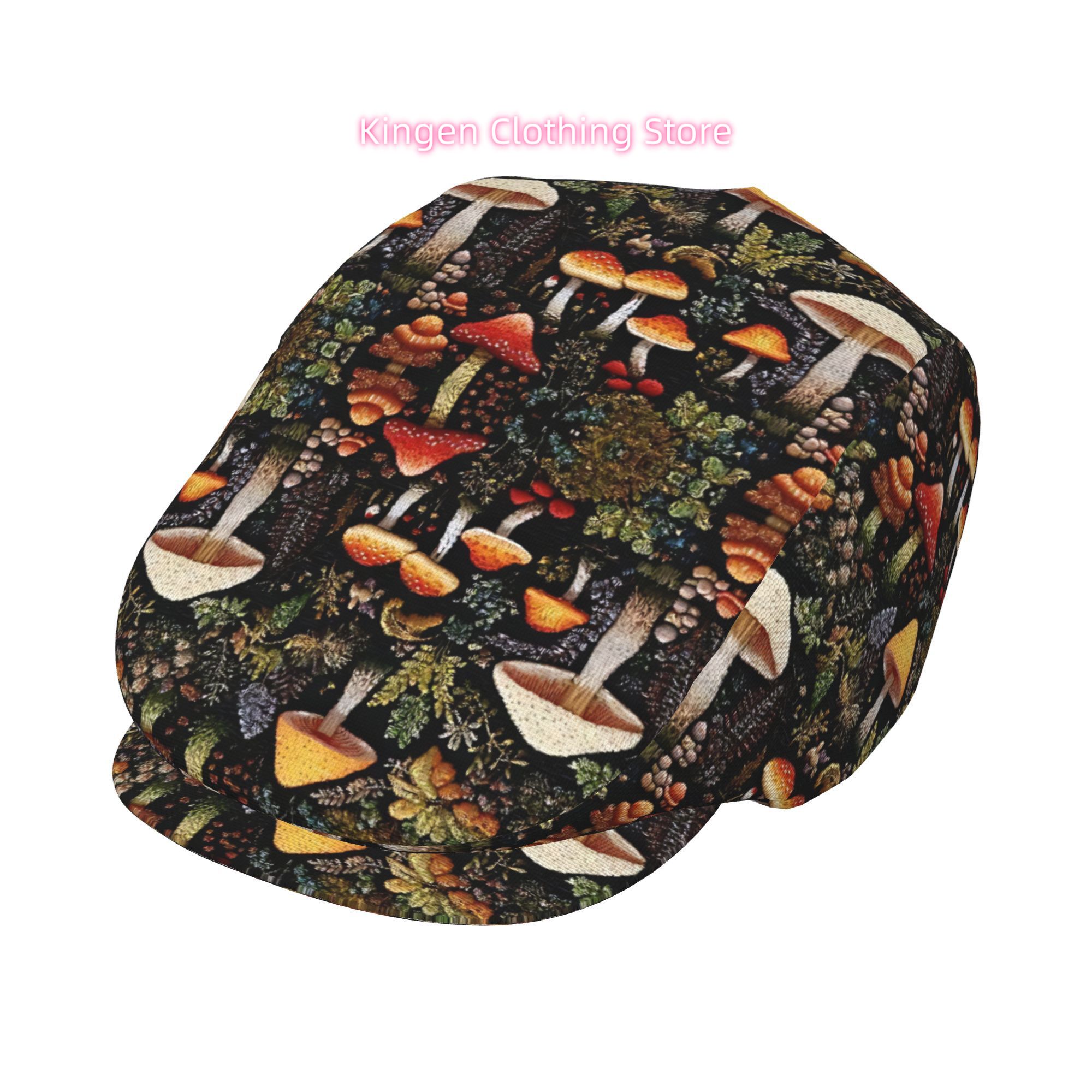 Newsboy Cap Ivy - Шляпа-берет с узором таинственного лесного гриба,