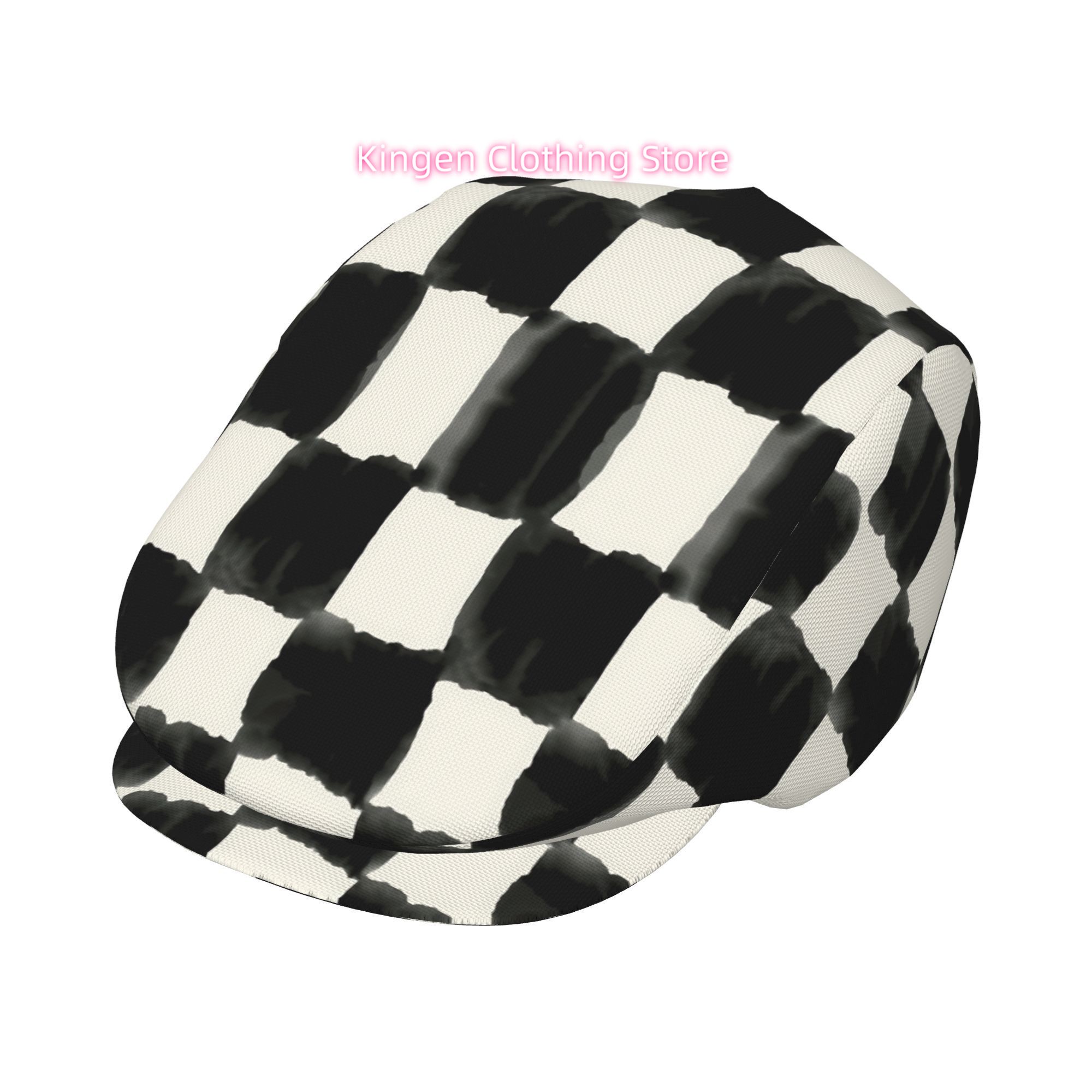 Newsboy Cap Ivy - Шляпа-берет с принтом шахматной доски, унисекс,