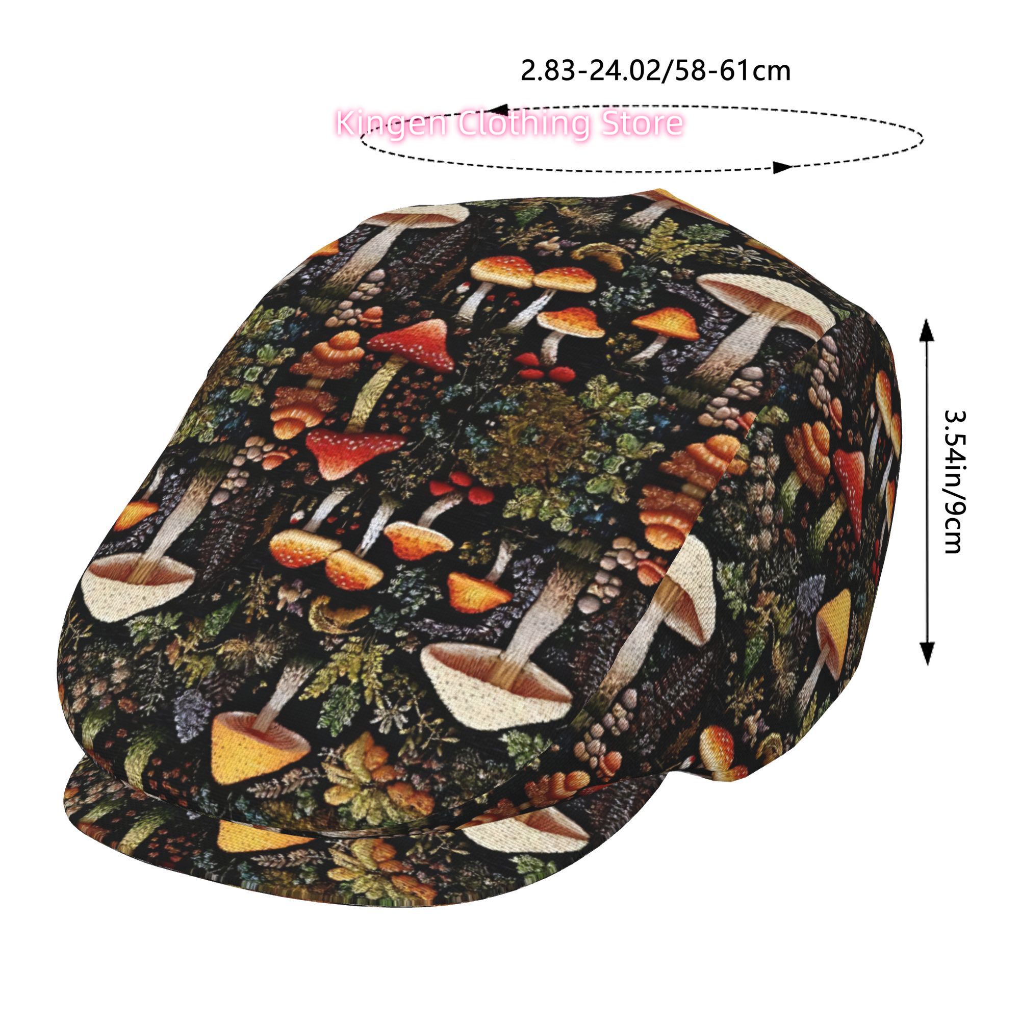 Шляпа-берет с узором таинствен – обзор и цена Newsboy Cap Ivy