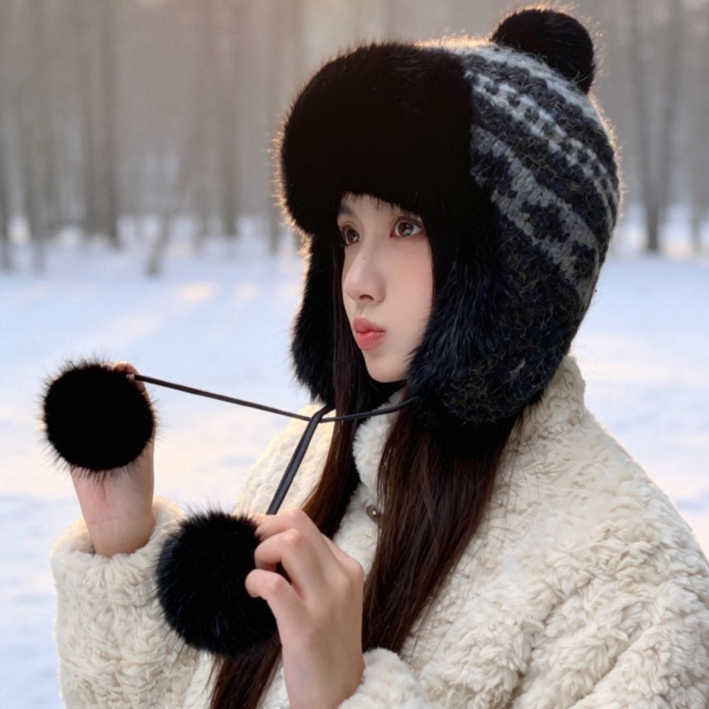 Стильная вязаная шапка-ушанка  – обзор и цена Trapper Hat Ear Flap