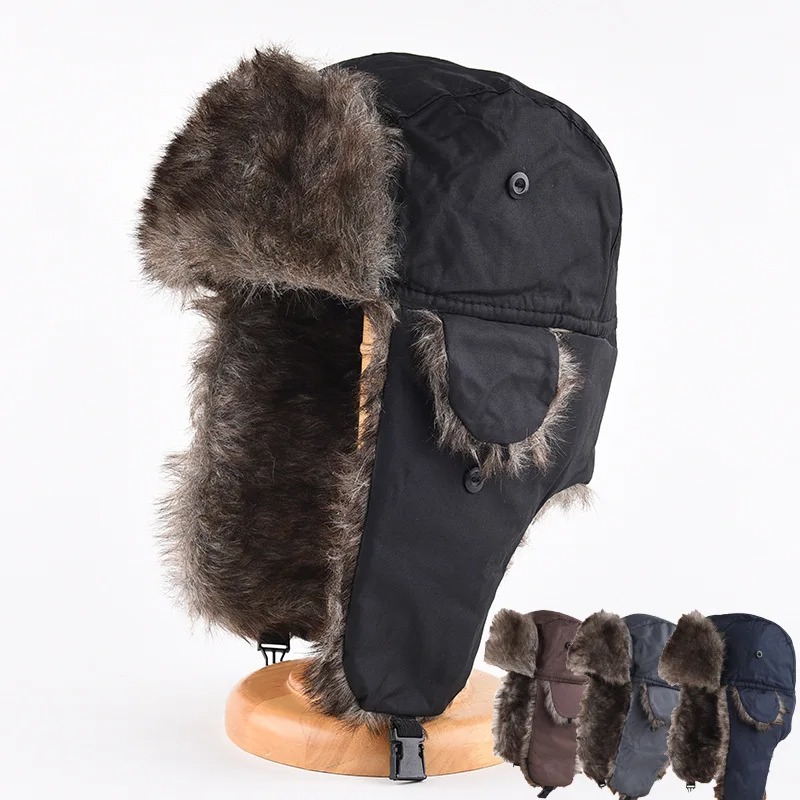 Мужская зимняя шапка-ушанка с  – обзор и цена Trapper Hat Ear Flap
